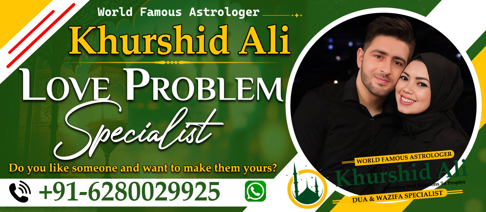 Astrologer Khurshid Ali Ji +91-6280029925 banner-1